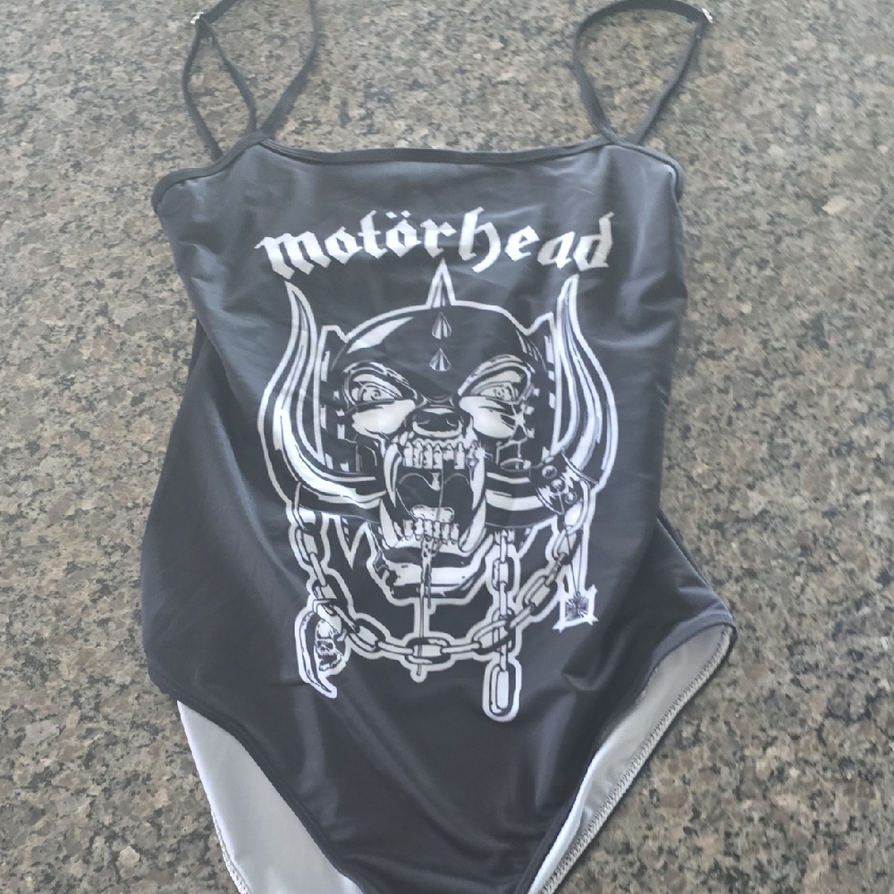 Motörhead Graphic Black Swimsuit